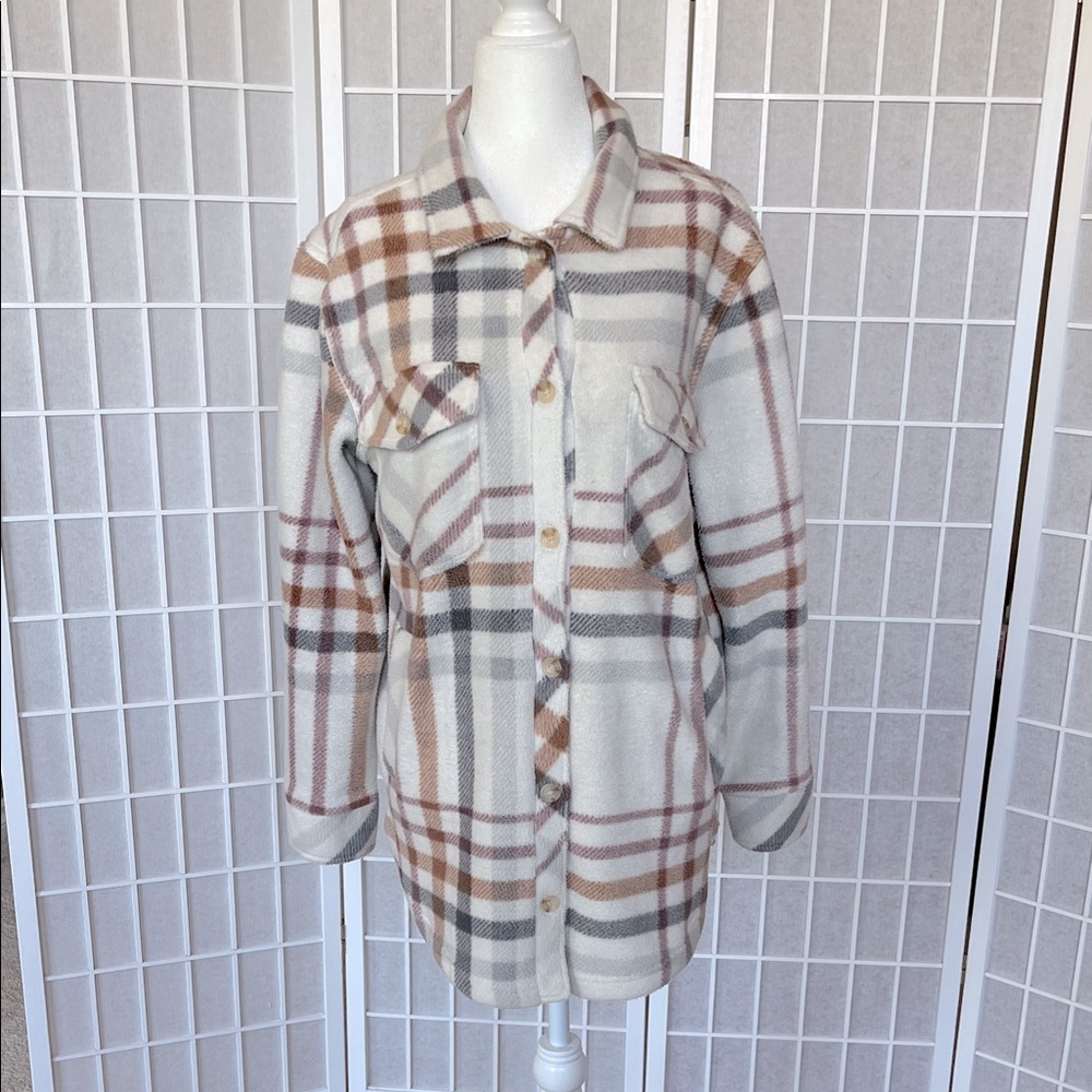 Altar'D State: Cole Fleece Shacket size small